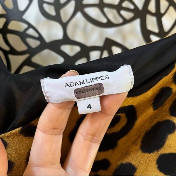 Adam Lippes Collective Leopard Cami Midi Dress 4 - Picture 8 of 16